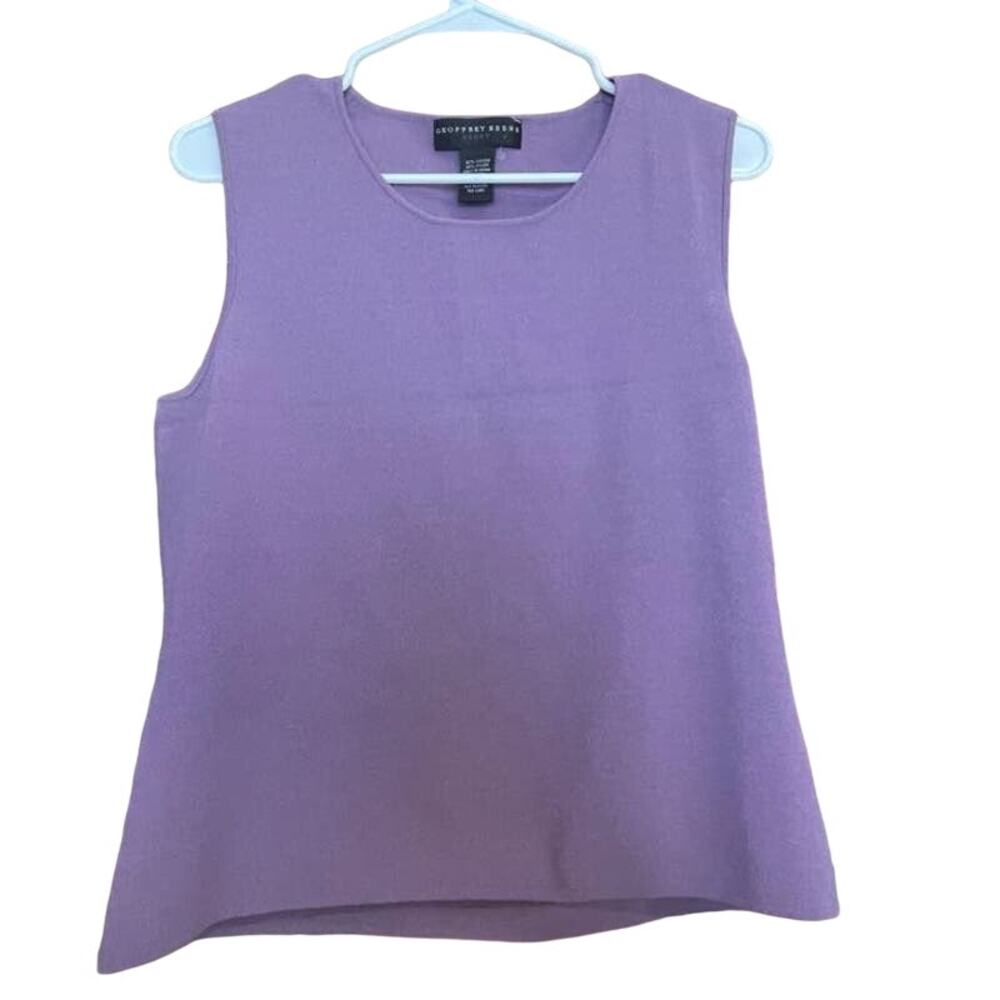 Geoffrey‎ Beene Sport Tank Top XL Womens Knit Sleeveless Purple Lavender NWOT